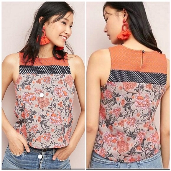 Anthropologie Tops - Anthropologie Meadow Rue Sleeveless Blouse